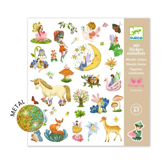 Djeco 160 Metallic Fantasy Stickers