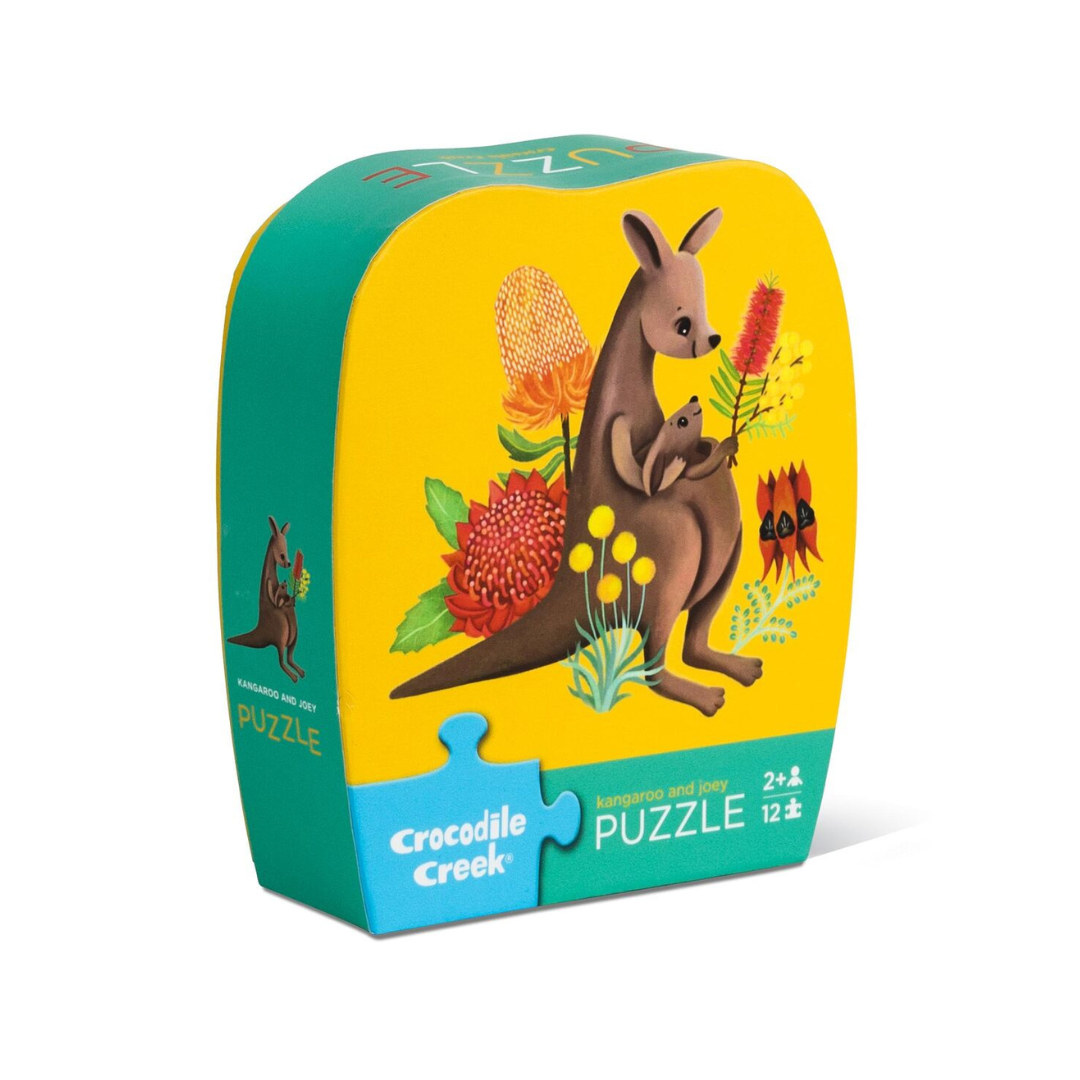Crocodile Creek - Mini Puzzle - Kangaroo & Joey