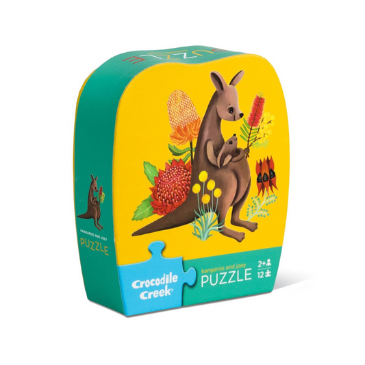 Crocodile Creek - Mini Puzzle - Kangaroo & Joey