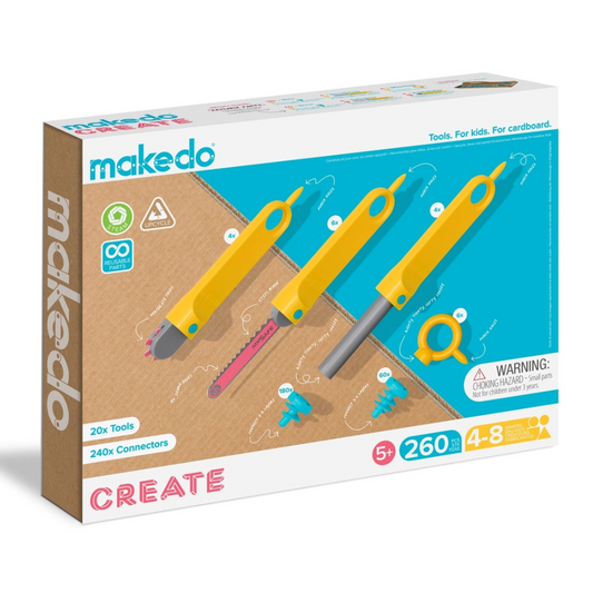 Makedo Create Kit - Cardboard Construction Toolkit