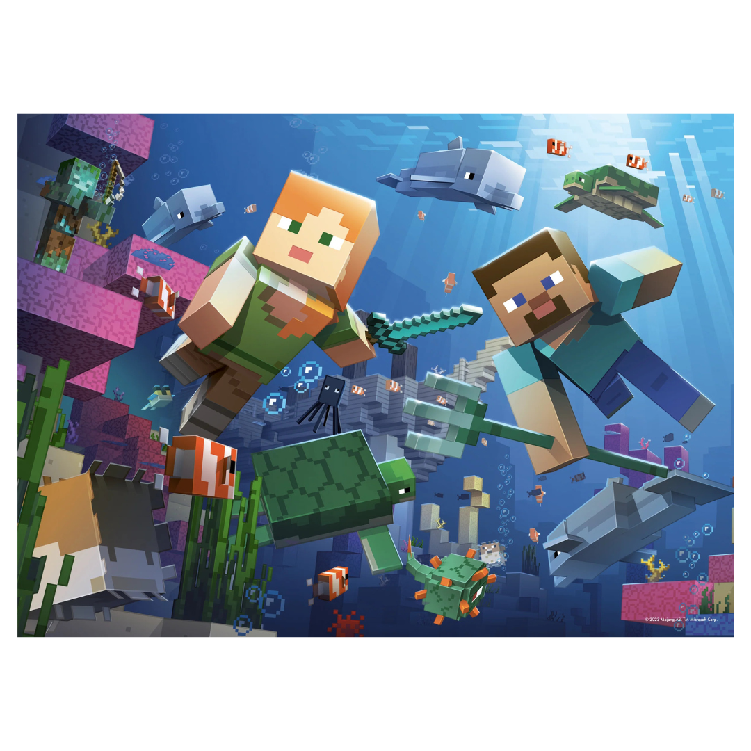 Ravensburger Minecraft Bumper Pack Puzzle 4 x 100pc