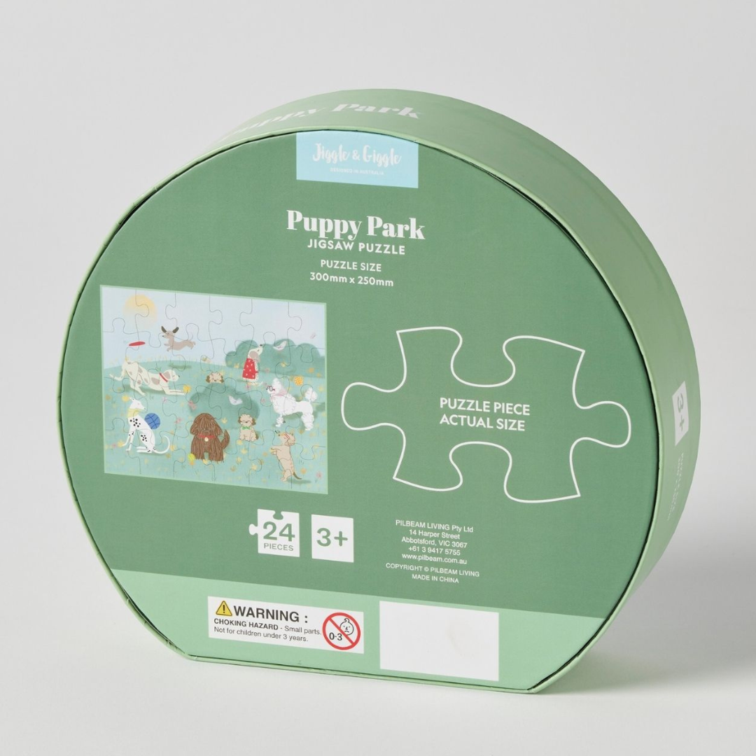 Jiggle & Giggle - Pupply Park Jigsaw 24pc Puzzle