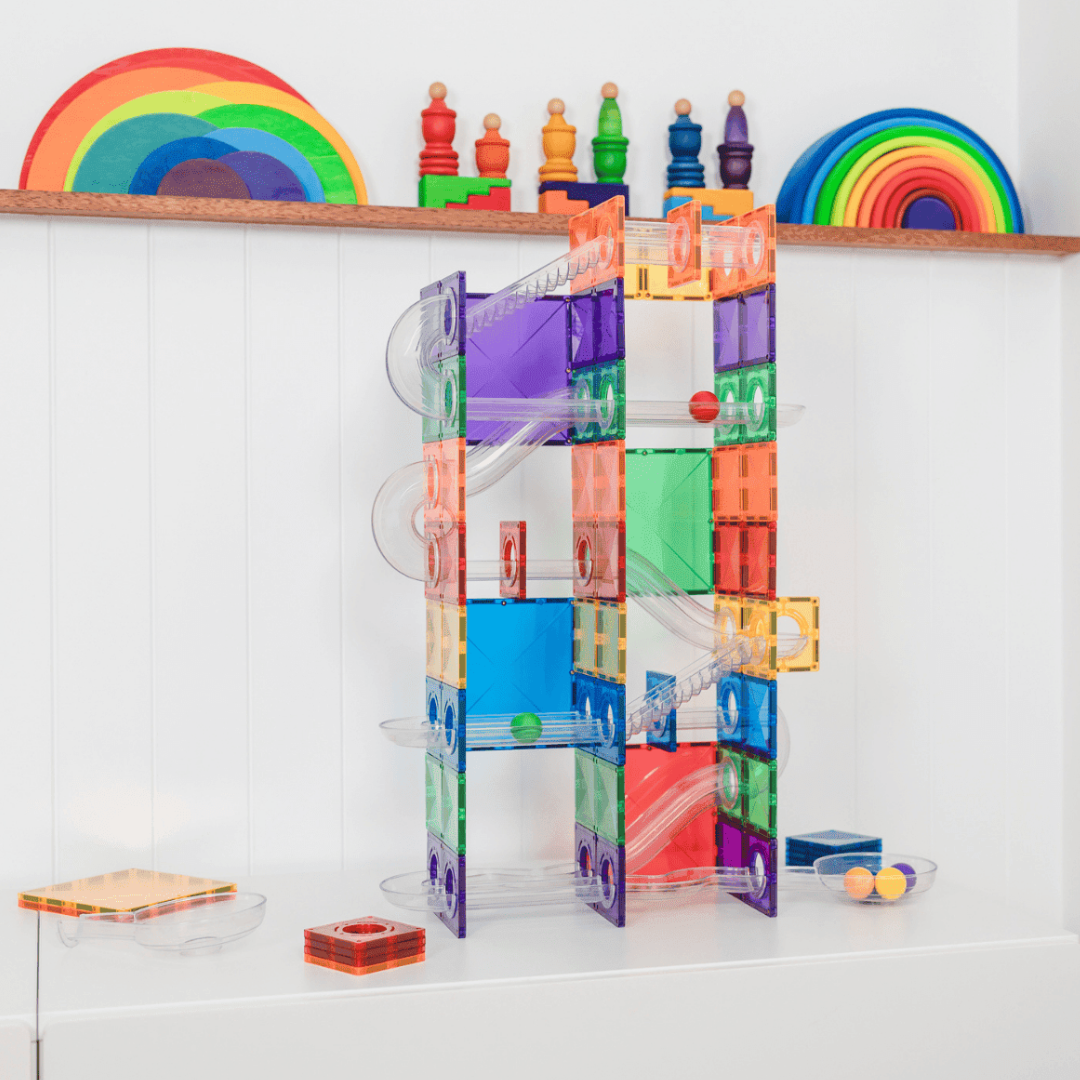 Connetix Tiles 134 Piece Super Ball Run Pack