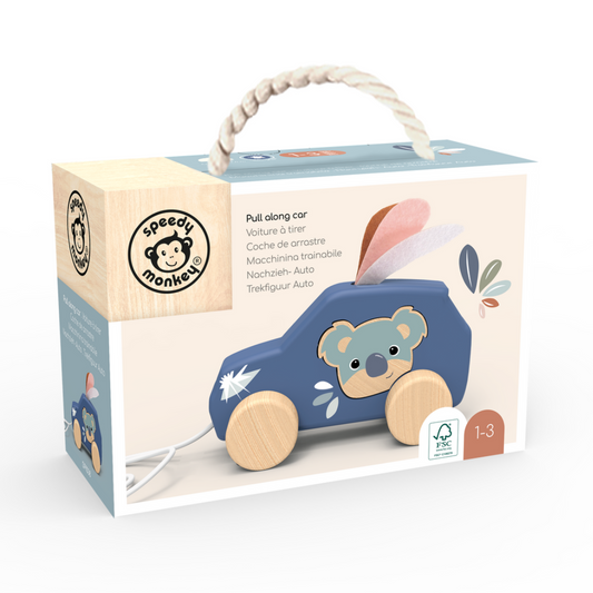 Speedy Monkey - Pull Along Car