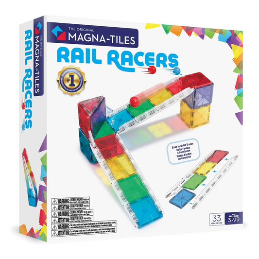 Magna-Tiles Rail Racers - 33 Piece Set