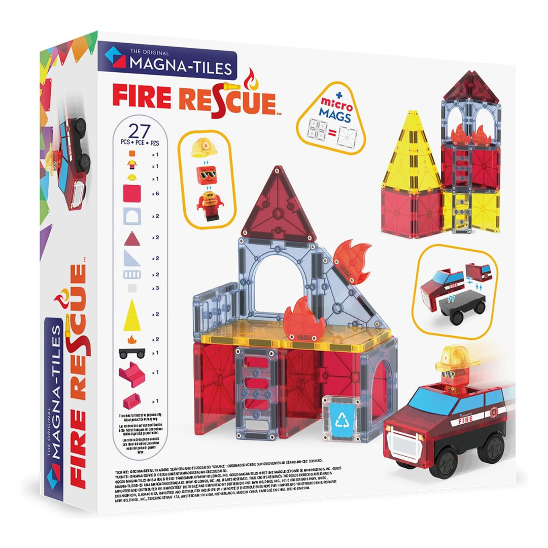 Magna-Tiles Fire Rescue - 27 Piece Set