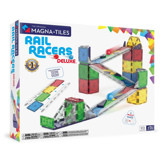 Magna-Tiles Rail Racers Deluxe - 90 Piece Set