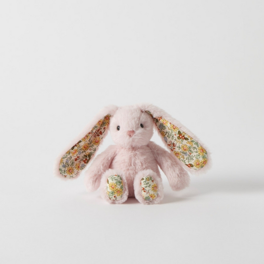 Jiggle & Giggle - Floral Pink Bunny Rattle