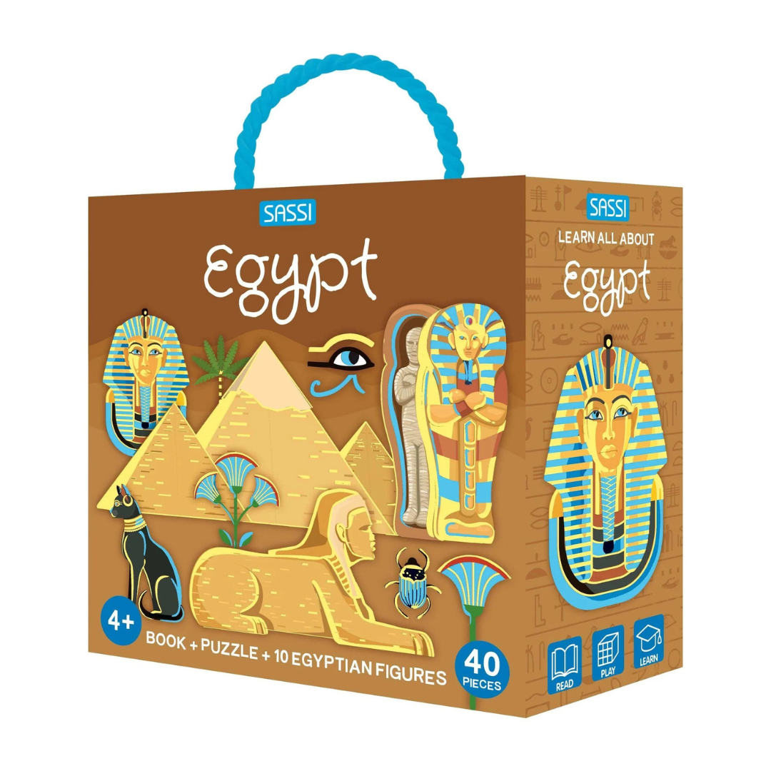 Sassi 3D Puzzle and Book Set - Read and Learn Egypt