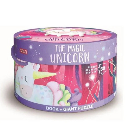Sassi Book and Giant Puzzle - The Magic Unicorn