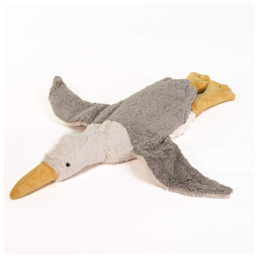 SENGER Cuddly Animal - Seagull Small Grey Vegan with Removable Heat/Cool Pack