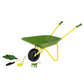 John Deere - Metal Wheelbarrow Set with Gloves, Shovel, Rake and Spade