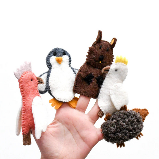 Tara Treasures - Australian Animals Finger Puppet Set