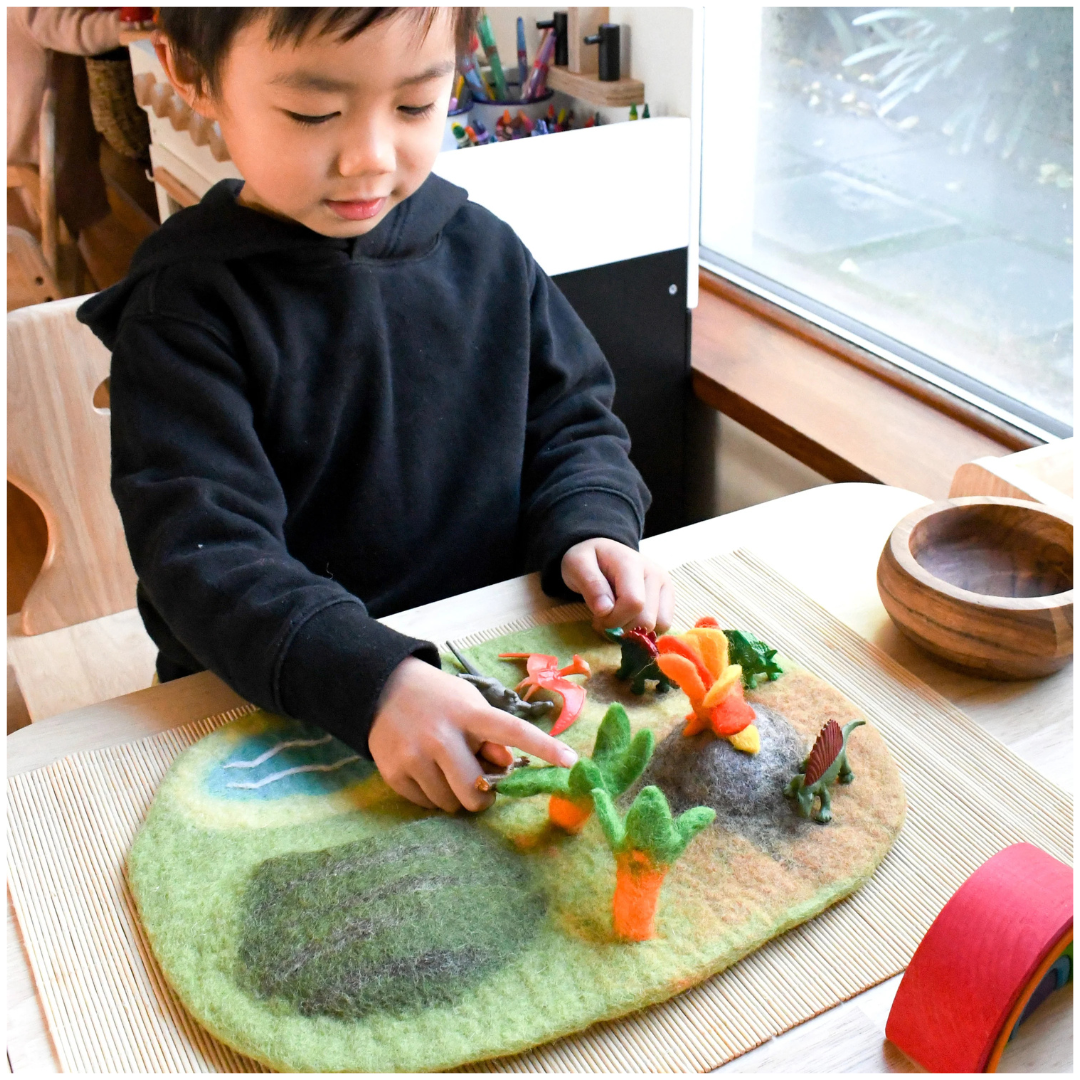 Tara Treasures - Dinosaur Land Play Mat Playscape