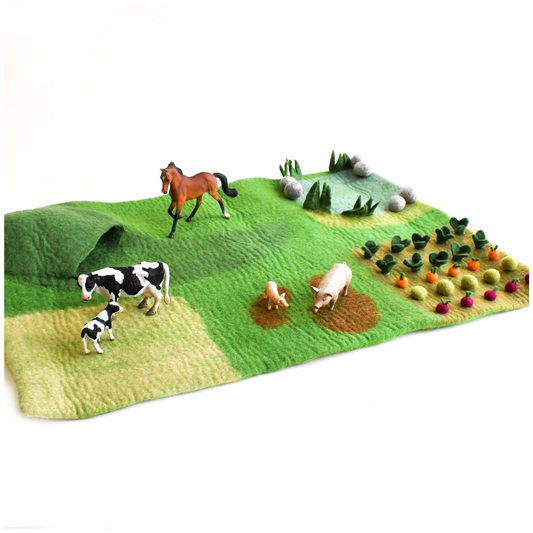 Tara Treasures - Large Farm Play Mat Playscape