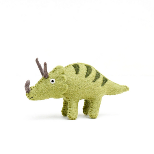 Tara Treasures - Felt Triceratops Dinosaur Toy