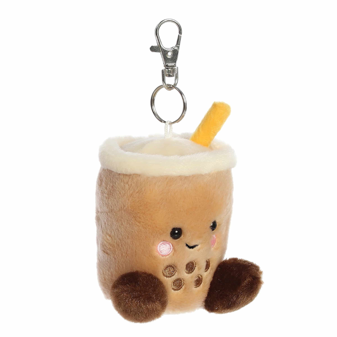 Palm Pals Clip-On Keychain - Milky Tea Boba