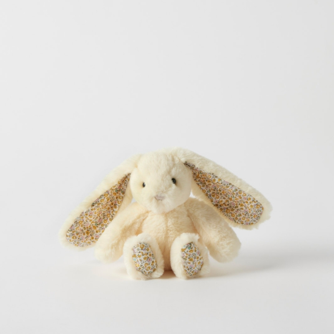 Jiggle & Giggle - Floral Lemon Bunny Rattle