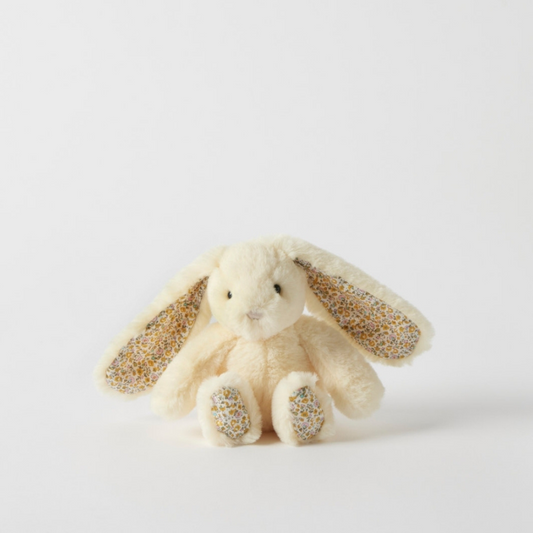 Jiggle & Giggle - Floral Lemon Bunny Rattle