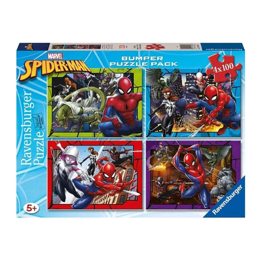 Ravensburger Spider-Man Protector of New York Bumper Pack Puzzle 4 x 100pc