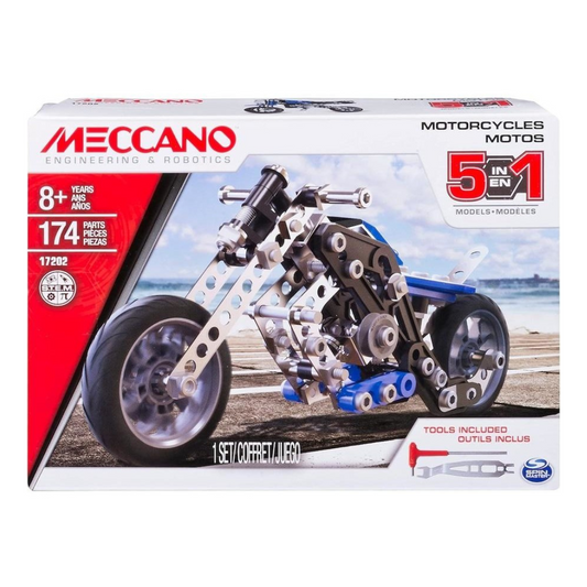 Meccano Multi Model 5-in-1 Set - Motorcycles