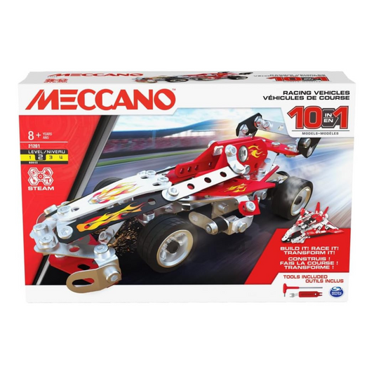 Meccano Multi Model 10-in-1 Set - Racing Vehicles