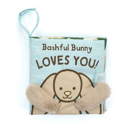 Jellycat Fabric Book - Bashful Bunny Loves You