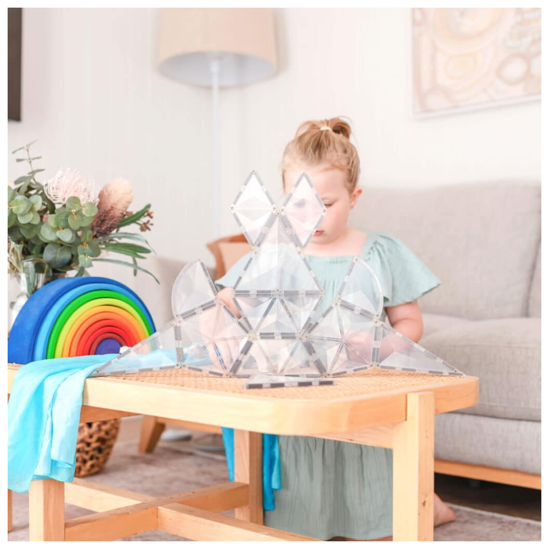 Connetix Tiles 24 Piece Clear Shape Expansion Pack