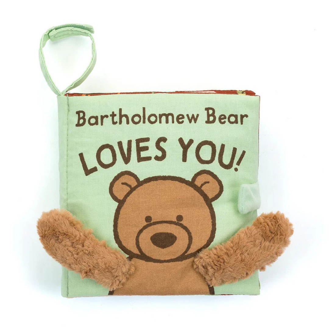 Jellycat Fabric Book - Bartholomew Bear Loves You