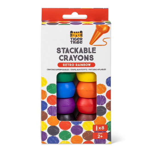 Tiger Tribe - Stackable Crayons | Retro Rainbow