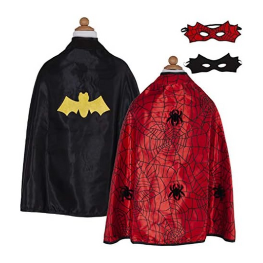 Great Pretenders - Reversible Spider & Bat Cape with Mask