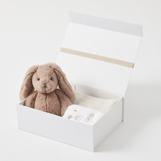 Jiggle & Giggle - Taupe Bunny Hamper Gift Set