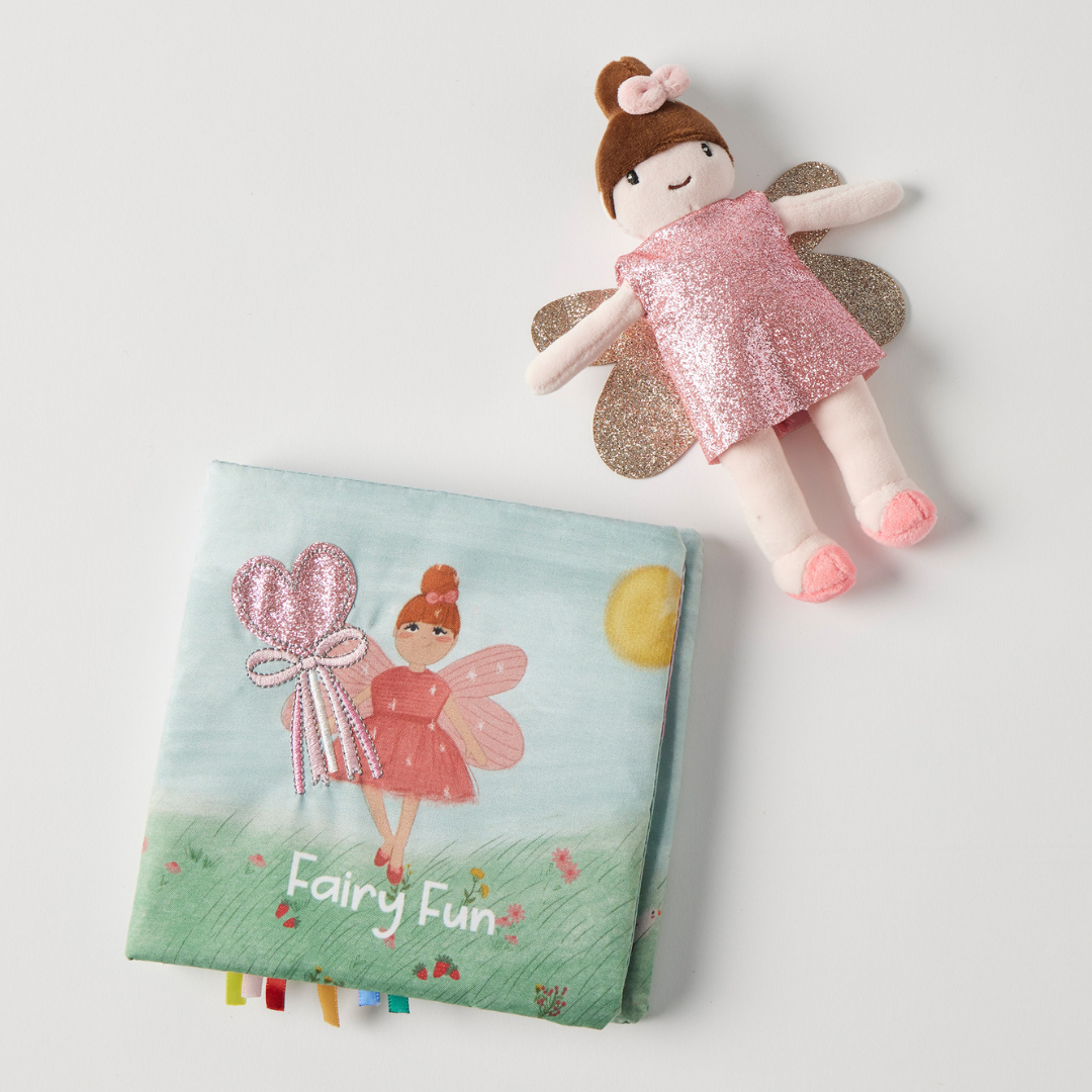 Jiggle & Giggle - Fairy Fun Activity Fabric Book & Toy Set