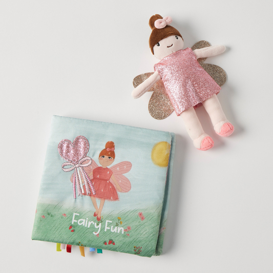 Jiggle & Giggle - Fairy Fun Activity Fabric Book & Toy Set