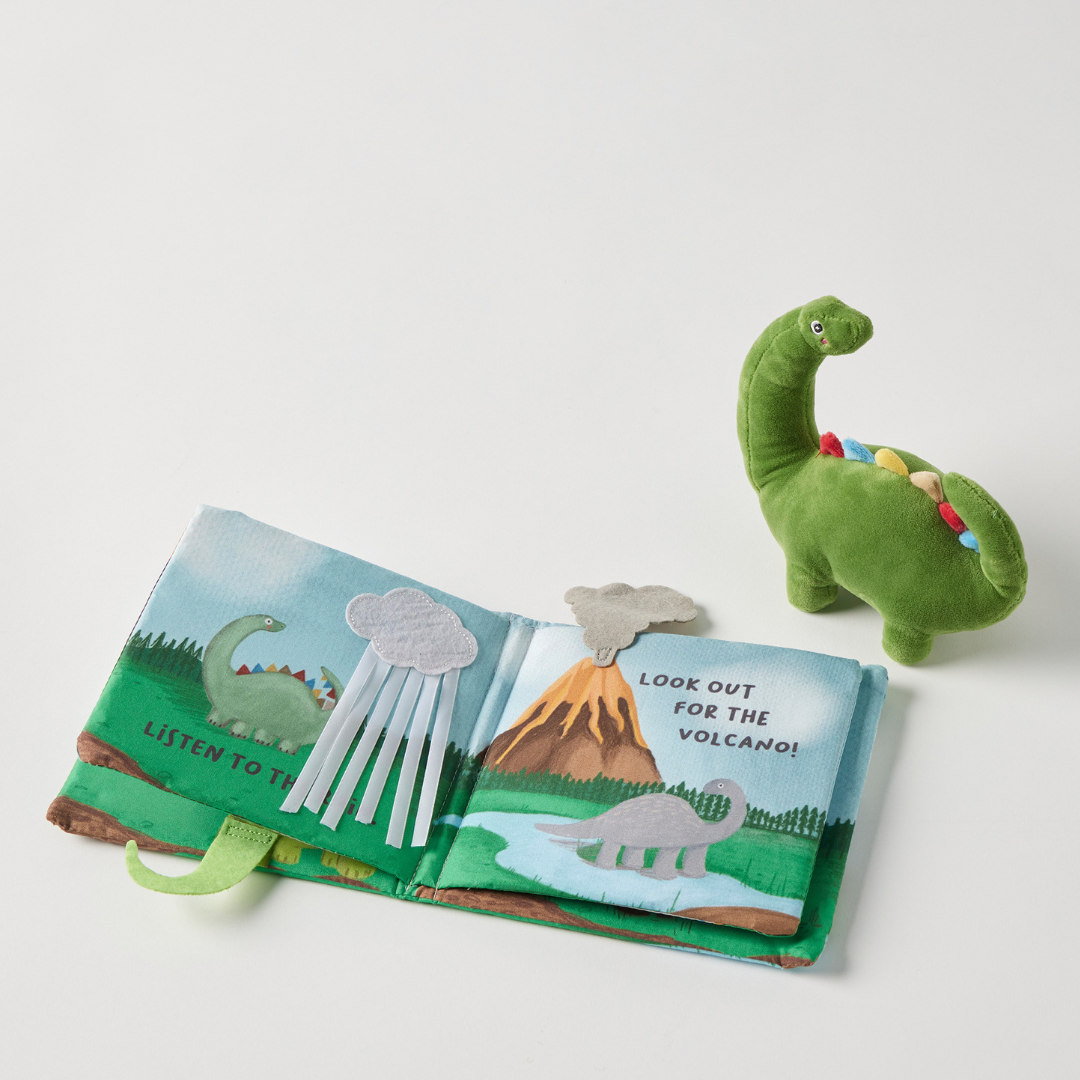 Jiggle & Giggle - Dinosaurs Activity Fabric Book & Toy Set