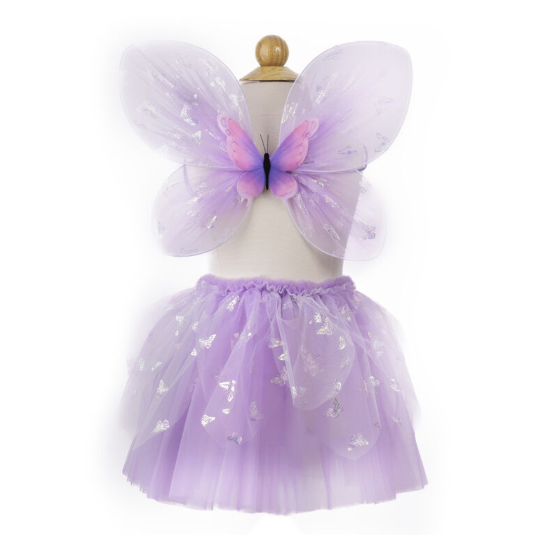 Great Pretenders - Lilac Flutter Butterfly Skirt & Wings