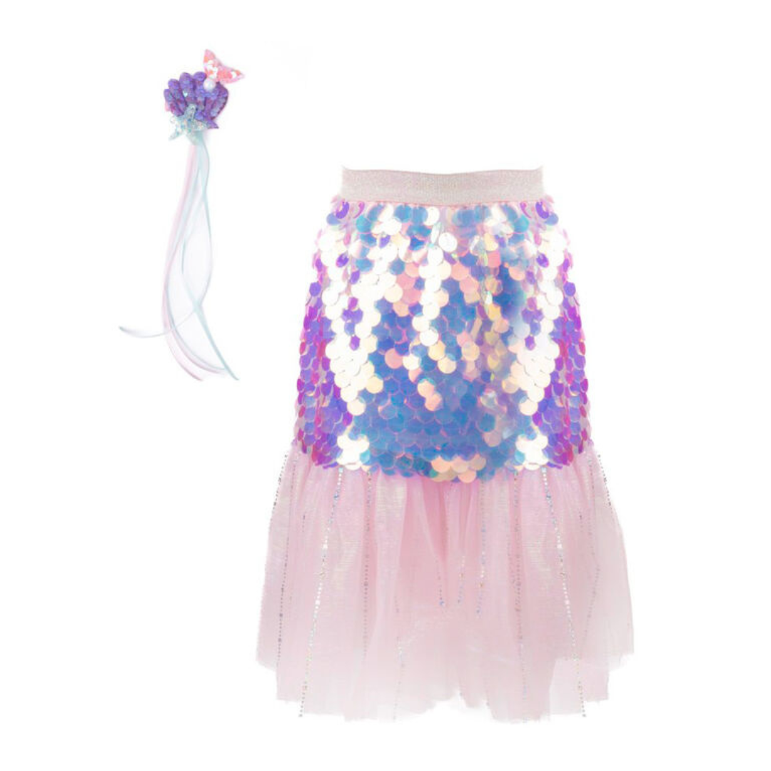Great Pretenders - Bling Bling Mermaid Skirt & Hairclip Set Pink