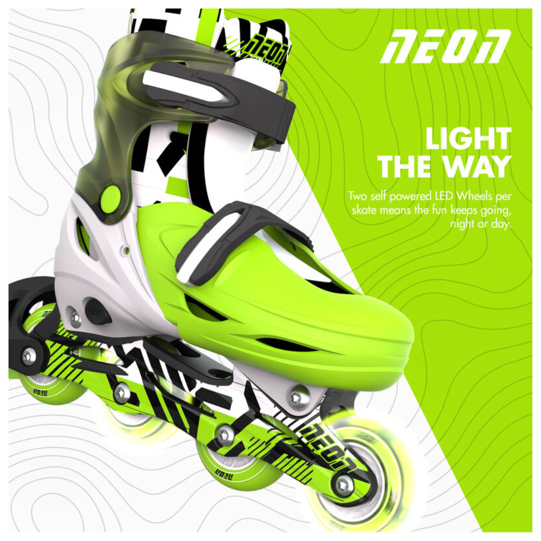 Yvolution - Neon In line Skates Goteki Green & Black