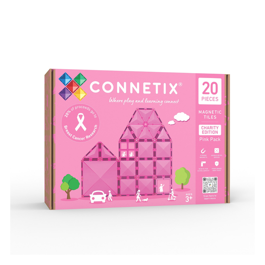 Connetix Tiles 20 Piece Charity Pack Pink