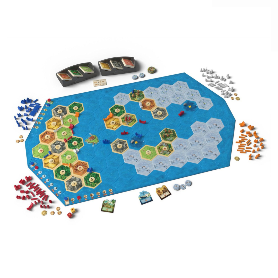 Catan (6th Edition) Explorers and Pirates Expansion Board Game