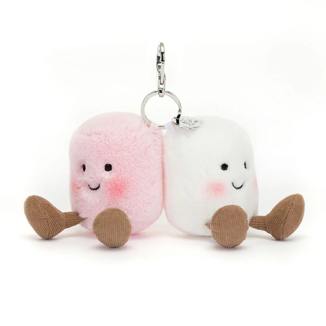 Jellycat Amusables - Pair of Marshmallows Bag Charm