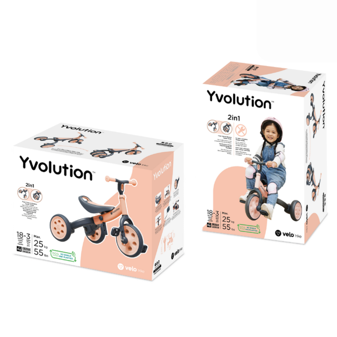 Yvolution - Velo Trike 2 in 1 | Peach