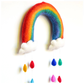Tara Treasures - Nursery Cot Mobile | Rainbow with Raindrops