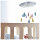 Tara Treasures - Nursery Cot Mobile | Cloud with 3D Pastel Raindrops