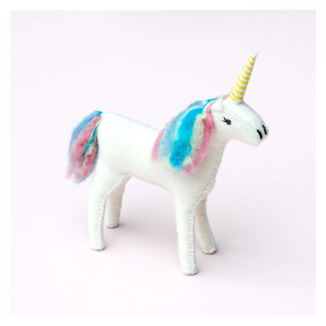 Tara Treasures - Felt Unicorn Toy