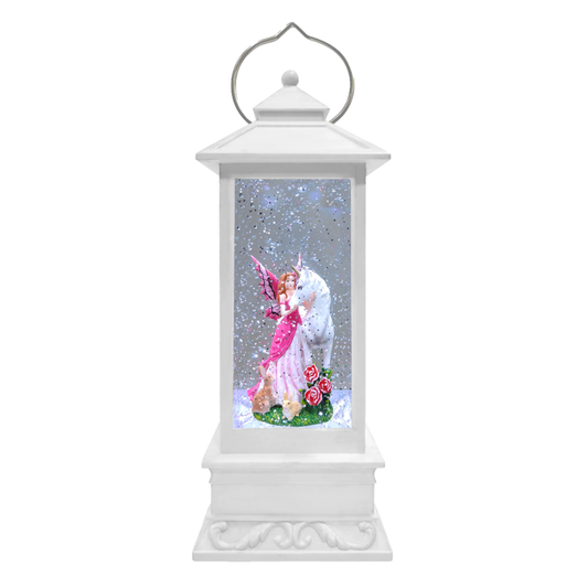 White Lantern with Fairy Unicorn