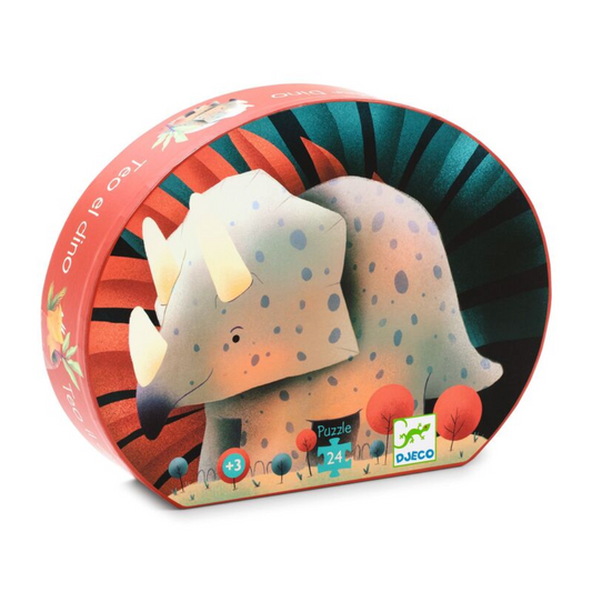 Djeco Teo the Dino 24pc Silhouette Puzzle