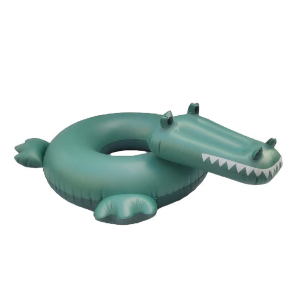 Swim Essentials - Inflatable Swim Ring | Green Crocodile (65cm)