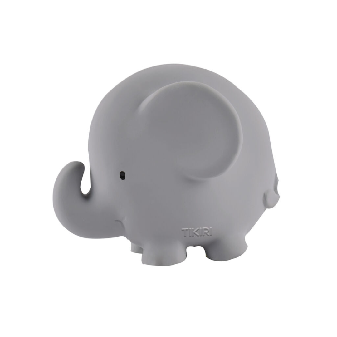 Tikiri Elephant Rubber Teether Rattle & Bath Toy