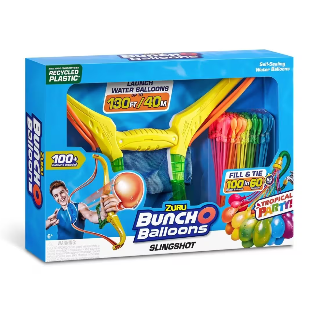 Zuru Bunch O Balloons Tropical Party Slingshot With 100 Water Balloons